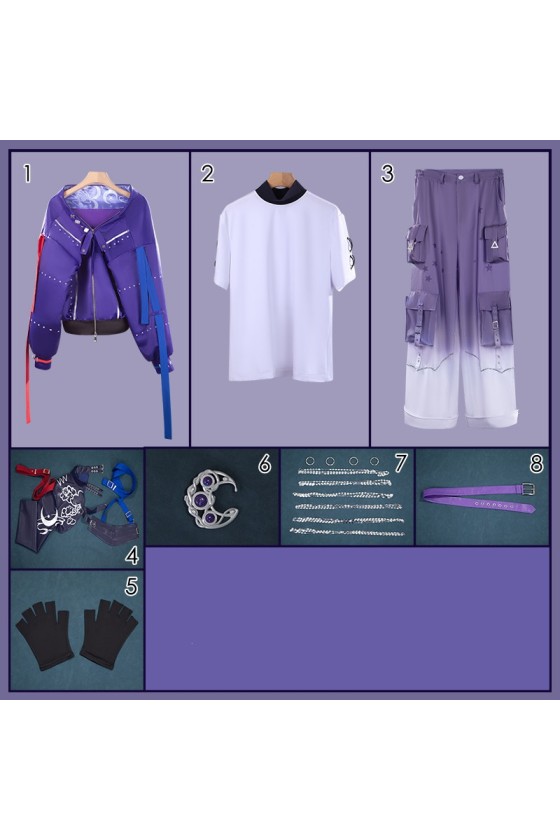 2XXT Cosplay Vtuber Seraph Dazzlegarden VOLTACTION x 3SKM Fusion Live IMPACT Cosplay Costume